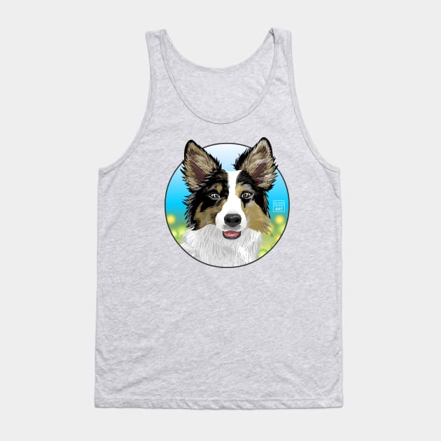 Dog Design: Digital Drawing #01 Tank Top by elkingrueso